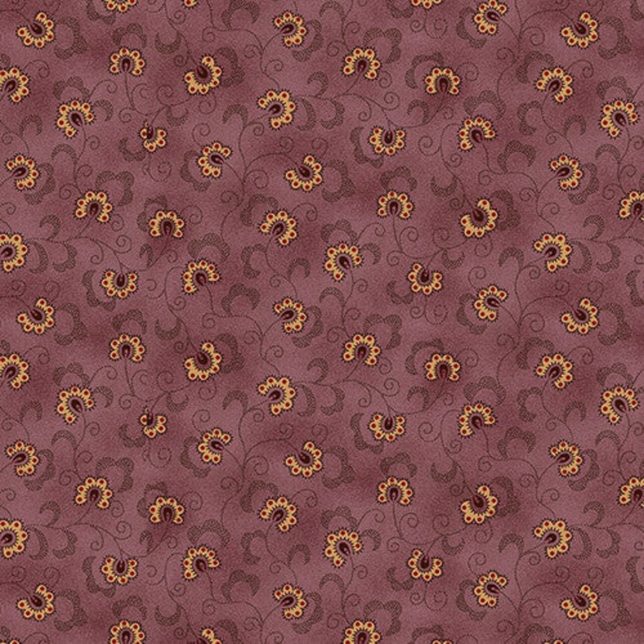Fabric Henry Glass Violet Lacy Blooms Scrap Basket Favorites by the Quarter Yard 1512-55
